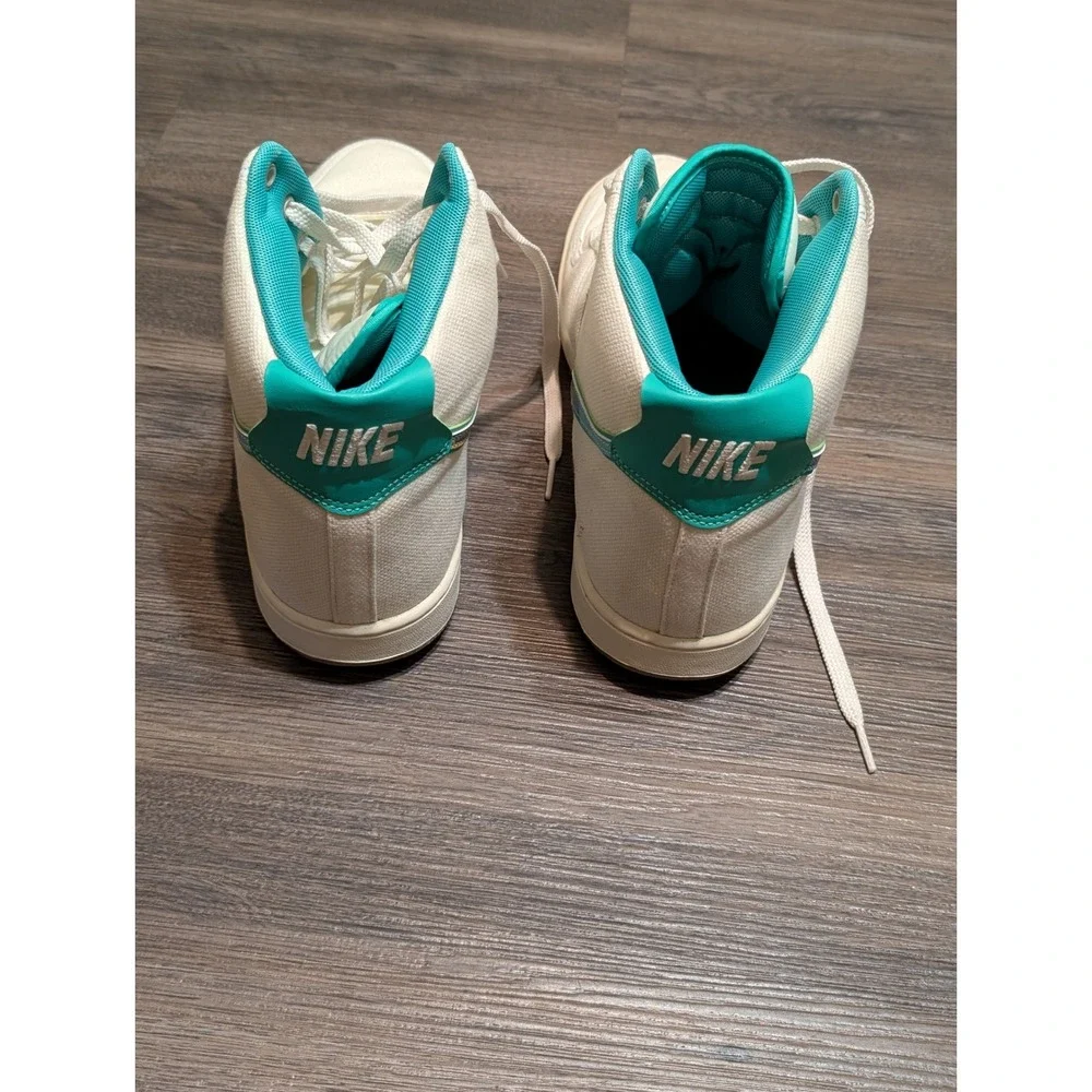 Nike Vandal High Supreme QS Sail White Teal Iridescent Mens 10 AQ5643-100